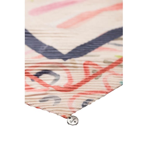 ANEKKE Lenço Quadrado Estampado Olympia Bege | Ref. 280.42460-322