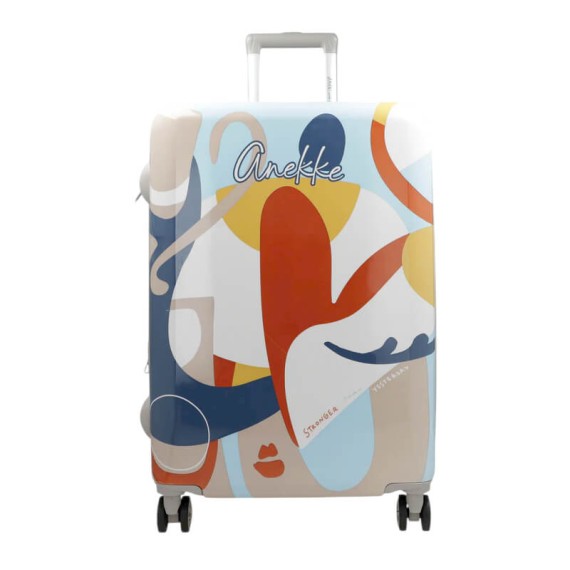 ANEKKE Mala de Viagem Média 67cm 4R Exp. Eikon Azul Escuro | Ref. 280.42574-011