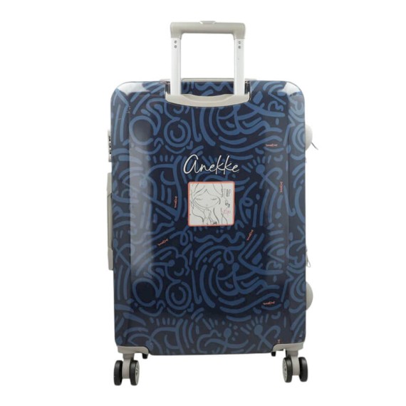 ANEKKE Mala de Viagem Média 67cm 4R Exp. Eikon Azul Escuro | Ref. 280.42574-011