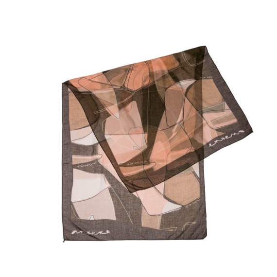 ANEKKE Lenço / Écharpe Estampado Eikon Preto / Rosa | Ref. 280.42480-051