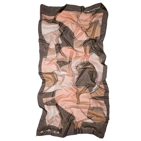 ANEKKE Lenço / Écharpe Estampado Eikon Preto / Rosa | Ref. 280.42480-051