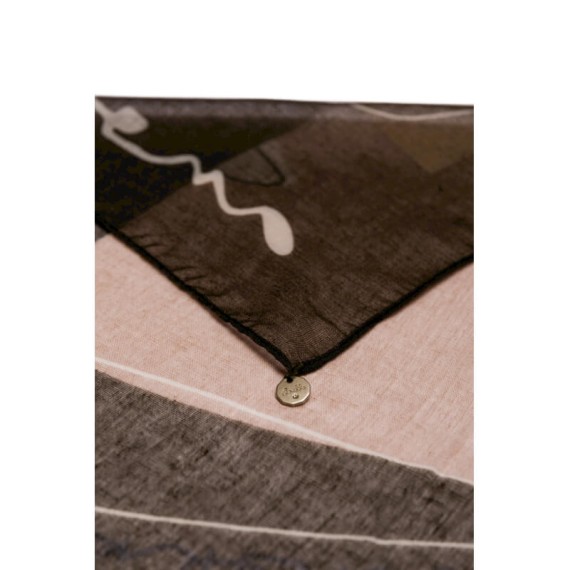 ANEKKE Lenço / Écharpe Estampado Eikon Preto / Rosa | Ref. 280.42480-051
