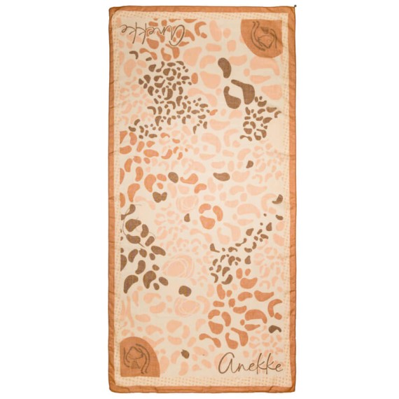 ANEKKE Lenço / Écharpe Estampado Gaia Bege / Laranja | Ref. 280.42480-062