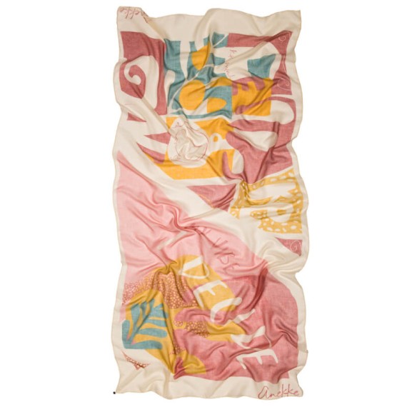 ANEKKE Lenço / Écharpe Estampado Muse Bege | Ref. 280.42470-032