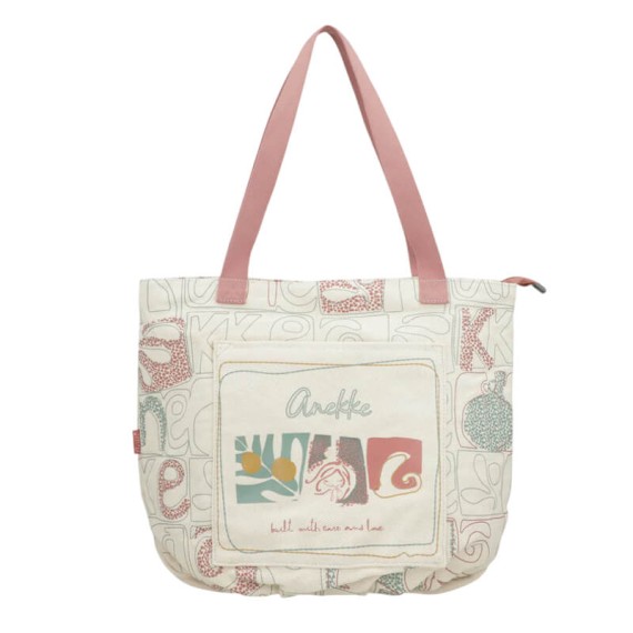 ANEKKE Saco de Praia Flexível Bloom Bege / Rosa | Ref. 280.42474-231