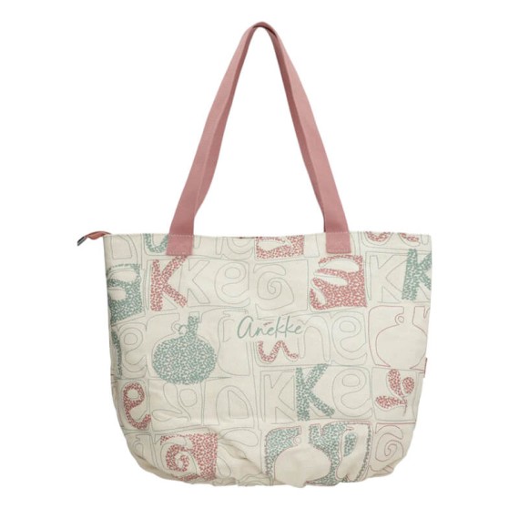 ANEKKE Saco de Praia Flexível Bloom Bege / Rosa | Ref. 280.42474-231