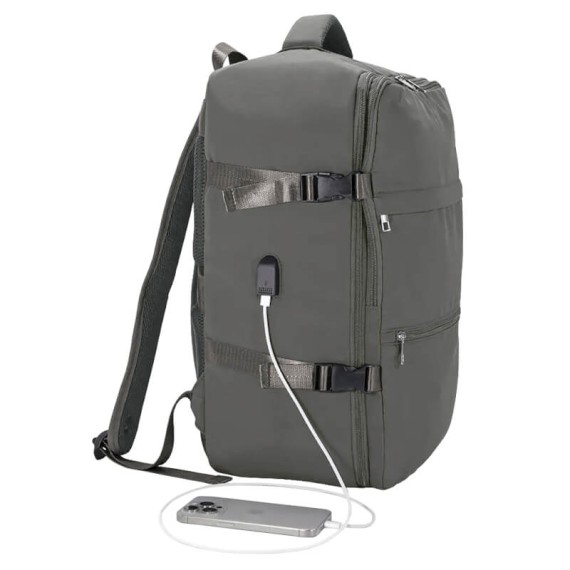 BENZI Mochila de Viagem Easyjet 45x36x20cm BZ5895 Cinza | Ref. 288.BZ5895C