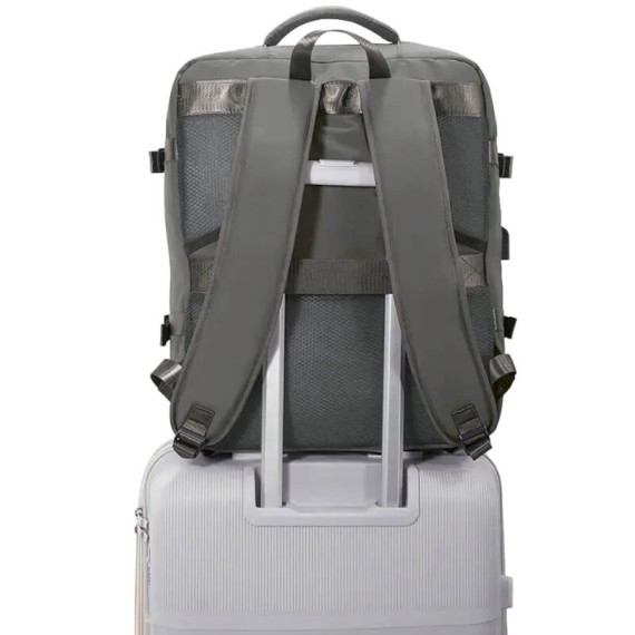 BENZI Mochila de Viagem Easyjet 45x36x20cm BZ5895 Cinza | Ref. 288.BZ5895C