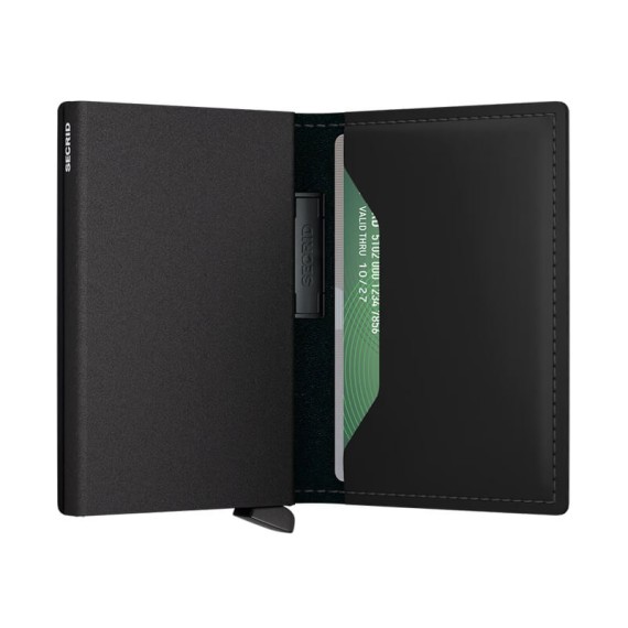 Carteira SECRID Bandwallet Matte Black-Green | Ref. 297.BMA-BG