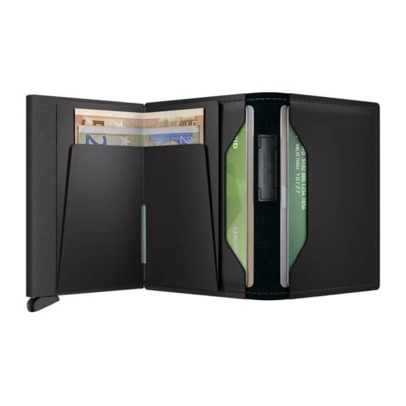 Carteira SECRID Bandwallet Matte Black-Green | Ref. 297.BMA-BG