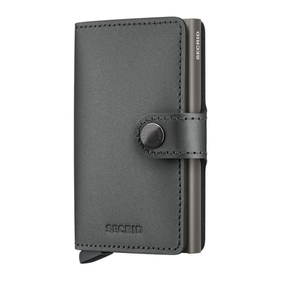Carteira SECRID Miniwallet Matte Satin Steel | Ref. 297.MMS-S