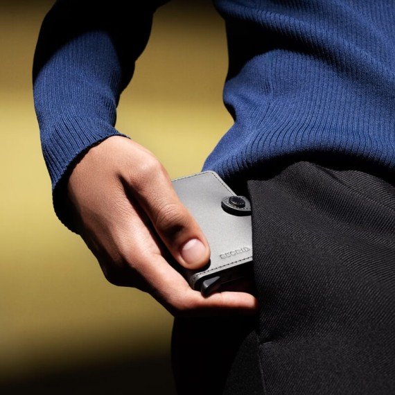 Carteira SECRID Miniwallet Matte Satin Steel | Ref. 297.MMS-S