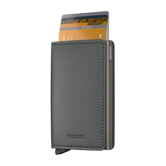 Carteira SECRID Slimwallet Matte Satin Steel | Ref. 297.SMS-S