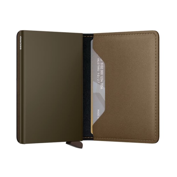 Carteira SECRID Slimwallet Matte Satin Bronze | Ref. 297.SMS-B