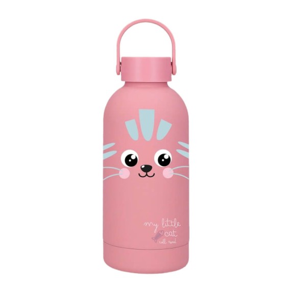 Garrafa Térmica 350ml. ROLL ROAD My Little Cat Rosa | Ref. 186.3183145
