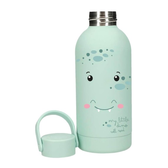 Garrafa Térmica 350ml. ROLL ROAD My Little Dino Menta | Ref. 186.3183144