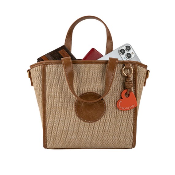 Mala de Mão c/ Tiracolo LOIS Jacqueline Taupe | Ref. 237.32864102