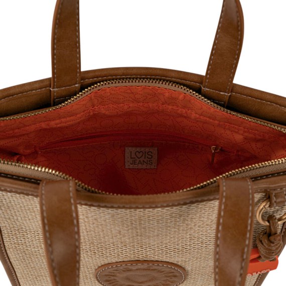 Mala de Mão c/ Tiracolo LOIS Jacqueline Taupe | Ref. 237.32864102