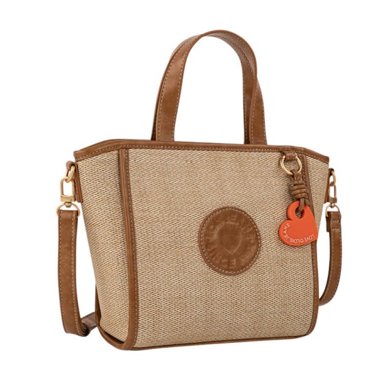 Mala de Mão c/ Tiracolo LOIS Jacqueline Taupe | Ref. 237.32864102