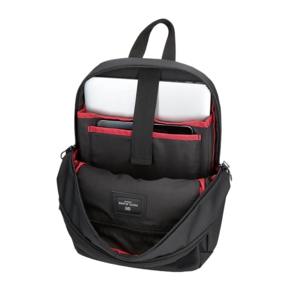 Mochila Adap. Computador e Tablet 2C PEPE JEANS Dorking Preta | Ref. 186.7462541