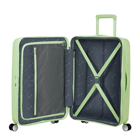 AT Mala de Viagem Média 67cm 4R Exp. SoundBox Verde Kiwi | Ref. 92.88473-A938