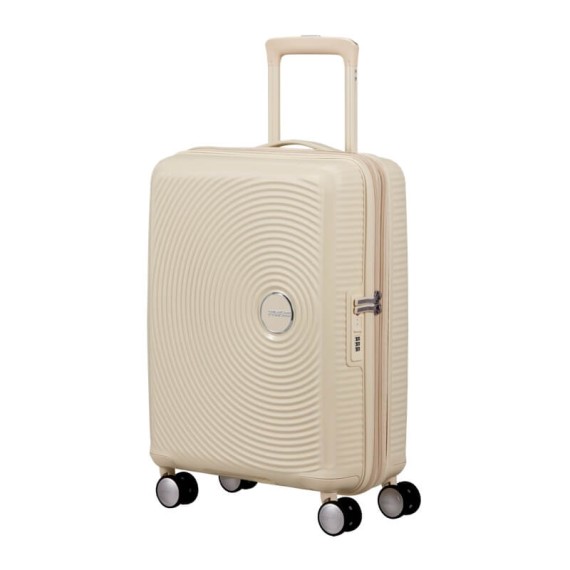 AT Mala / Trolley de Cabine 55cm 4R Exp. SoundBox Areia de Coco | Ref. 92.88472-A936