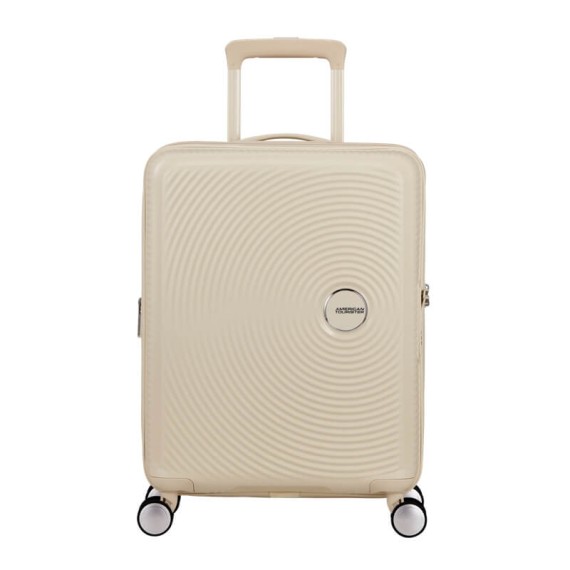 AT Mala / Trolley de Cabine 55cm 4R Exp. SoundBox Areia de Coco | Ref. 92.88472-A936