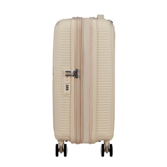 AT Mala / Trolley de Cabine 55cm 4R Exp. SoundBox Areia de Coco | Ref. 92.88472-A936
