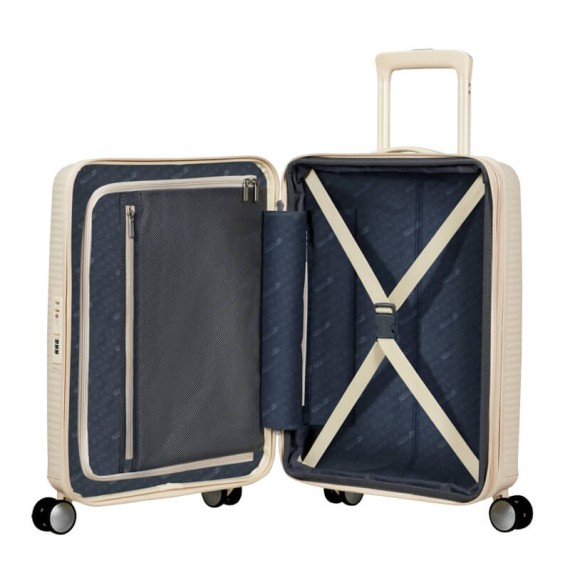 AT Mala / Trolley de Cabine 55cm 4R Exp. SoundBox Areia de Coco | Ref. 92.88472-A936