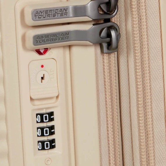 AT Mala / Trolley de Cabine 55cm 4R Exp. SoundBox Areia de Coco | Ref. 92.88472-A936