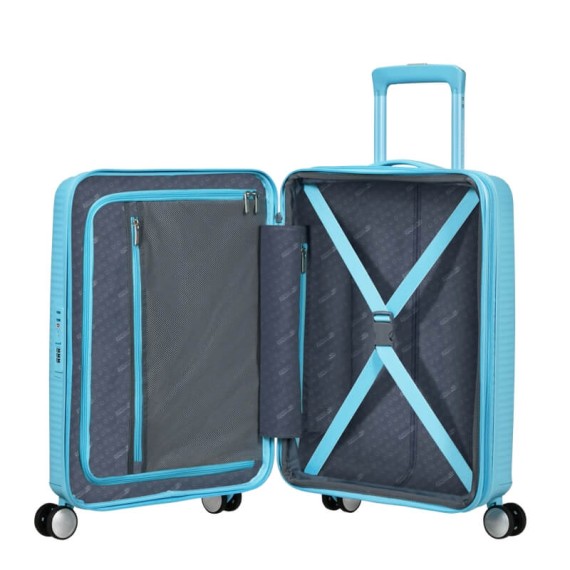 AT Mala / Trolley de Cabine 55cm 4R Exp. SoundBox Mirtilo | Ref. 92.88472-A939