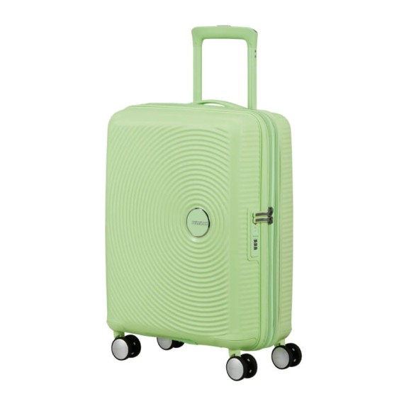 AT Mala / Trolley de Cabine 55cm 4R Exp. SoundBox Verde Kiwi | Ref. 92.88472-A938