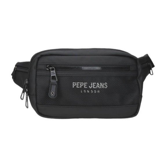 Bolsa de Cintura c/ Bolso Frontal PEPE JEANS Durham Preta | Ref. 186.7297441