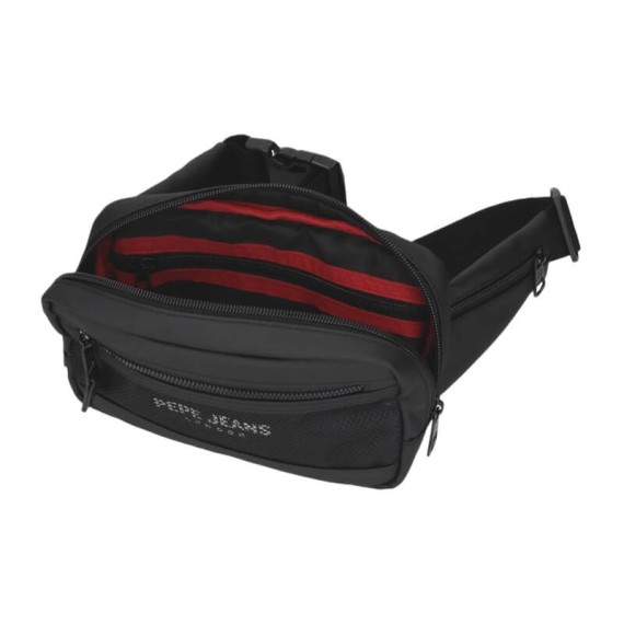 Bolsa de Cintura c/ Bolso Frontal PEPE JEANS Durham Preta | Ref. 186.7297441