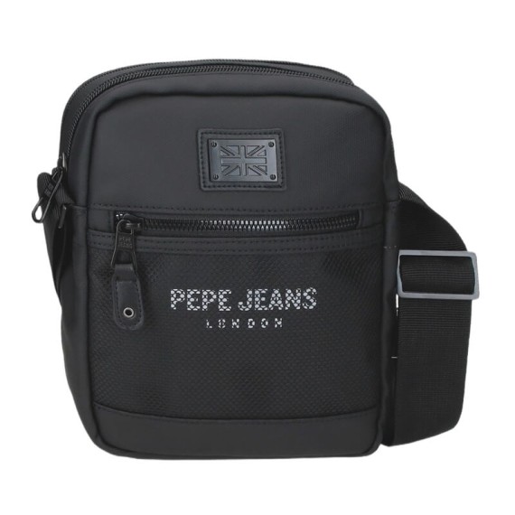 Bolsa de Tiracolo 2C PEPE JEANS Durham Preta, Modelo: Bolsa de Tiracolo 2C