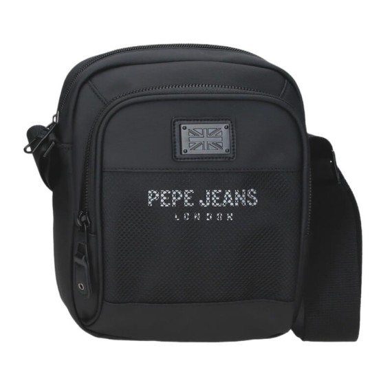 Bolsa de Tiracolo Média PEPE JEANS Durham Preta, Modelo: Bolsa de Tiracolo Média
