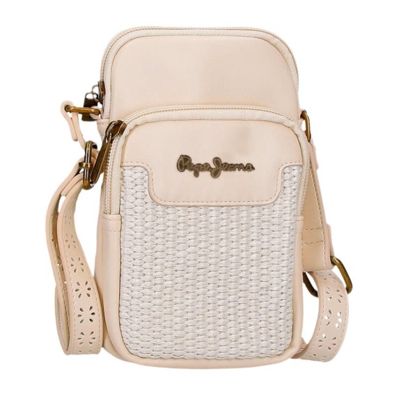 Bolsa de Tiracolo Porta Telemóvel PEPE JEANS Clara Bege | Ref. 186.7395241