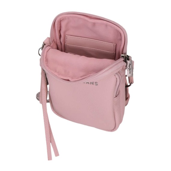 Bolsa de Tiracolo Porta Telemóvel PEPE JEANS Paola Rosa Claro | Ref. 186.7445242