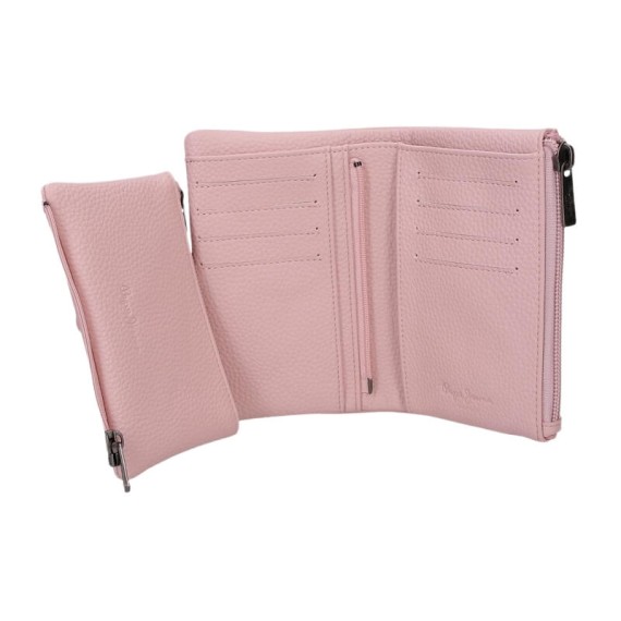 Carteira Porta-Moedas Removível PEPE JEANS Paola Rosa Claro | Ref. 186.7448342