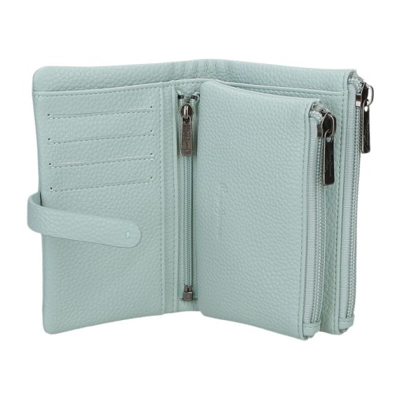 Carteira Porta-Moedas Removível PEPE JEANS Paola Verde Turquesa | Ref. 186.7448341