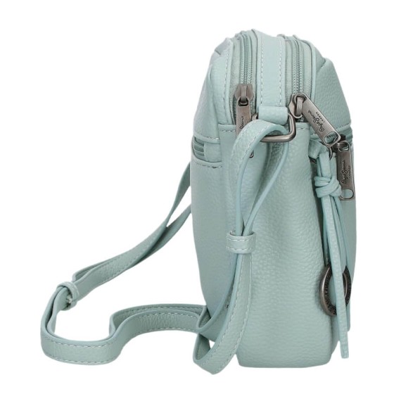 Mala de Tiracolo 2C PEPE JEANS Paola Verde Turquesa | Ref. 186.7445441