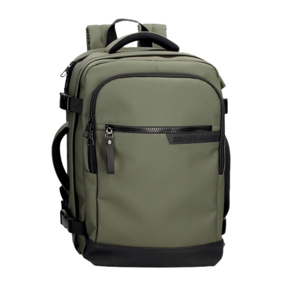 Mochila/Pasta para Portátil 15.6" Adapt. PEPE JEANS Dorking Khaki | Ref. 186.7462842