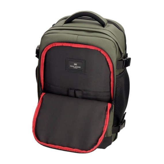 Mochila/Pasta para Portátil 15.6" Adapt. PEPE JEANS Dorking Khaki | Ref. 186.7462842