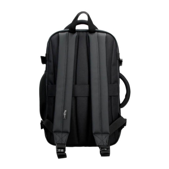 Mochila/Pasta para Portátil 15.6" Adapt. PEPE JEANS Dorking Preta | Ref. 186.7462841