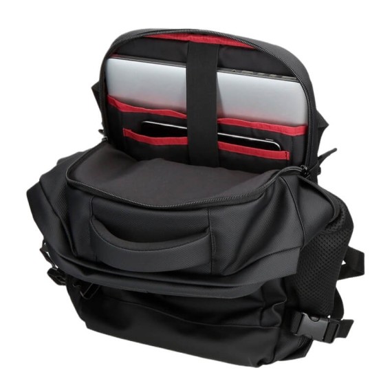 Mochila/Pasta para Portátil 15.6" Adapt. PEPE JEANS Dorking Preta | Ref. 186.7462841