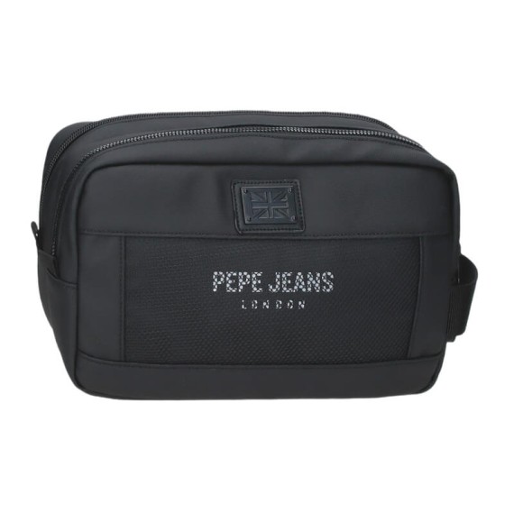 Necessaire Duplo Compartimento PEPE JEANS Durham Preta, Modelo: Necessaire