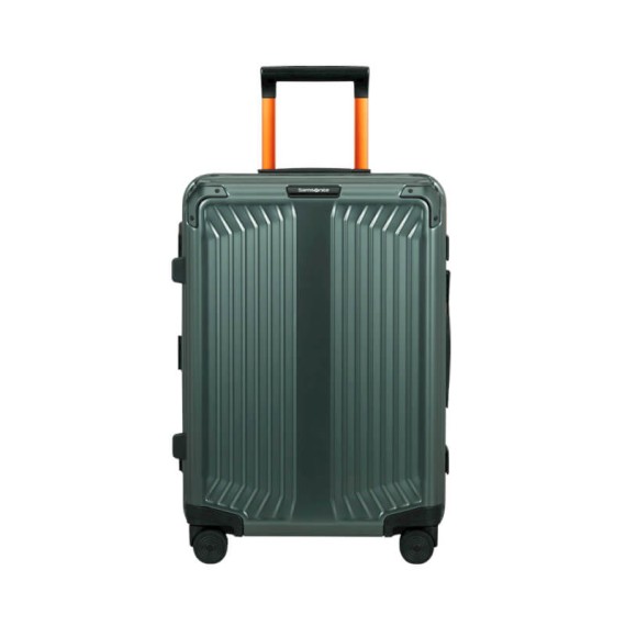 SAMSONITE Mala de Cabine 55cm 4R Lite-Box Alu Verde / Laranja | Ref. 92.122705-A806
