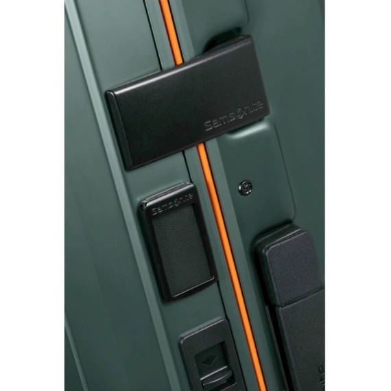 SAMSONITE Mala de Cabine 55cm 4R Lite-Box Alu Verde / Laranja | Ref. 92.122705-A806