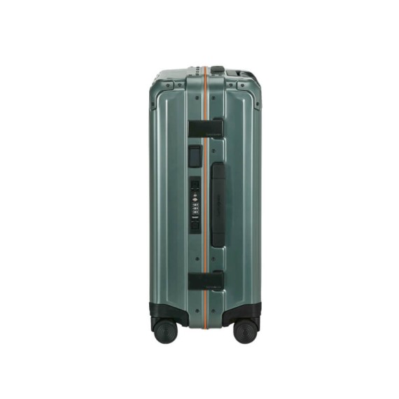 SAMSONITE Mala de Cabine 55cm 4R Lite-Box Alu Verde / Laranja | Ref. 92.122705-A806