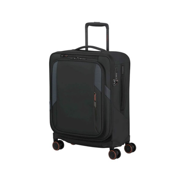SAMSONITE Mala de Cabine / Trolley 55cm 4R Exp Glazed Preta | Ref. 92.159765-1041
